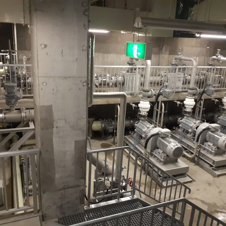 北ノ沢第1ポンプ場ポンプ・配管工事一式　（札幌市水道局殿）